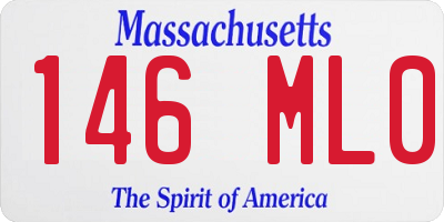 MA license plate 146ML0