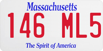 MA license plate 146ML5