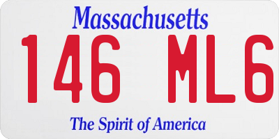 MA license plate 146ML6