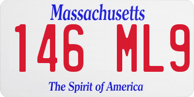 MA license plate 146ML9