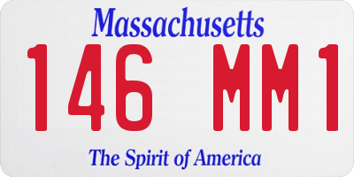 MA license plate 146MM1