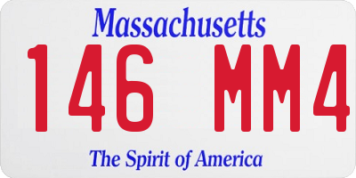 MA license plate 146MM4