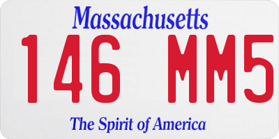 MA license plate 146MM5