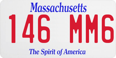 MA license plate 146MM6