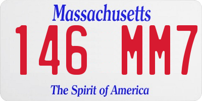 MA license plate 146MM7