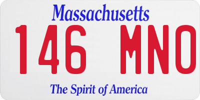 MA license plate 146MN0