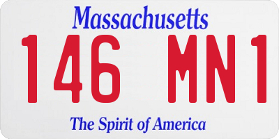 MA license plate 146MN1