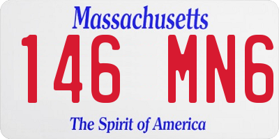 MA license plate 146MN6