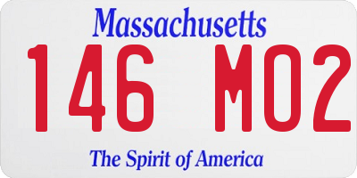 MA license plate 146MO2
