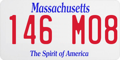 MA license plate 146MO8