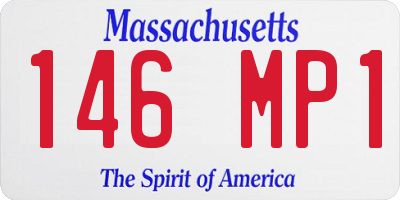 MA license plate 146MP1