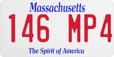 MA license plate 146MP4