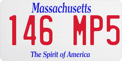 MA license plate 146MP5