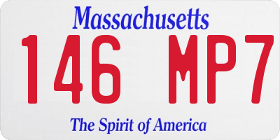 MA license plate 146MP7