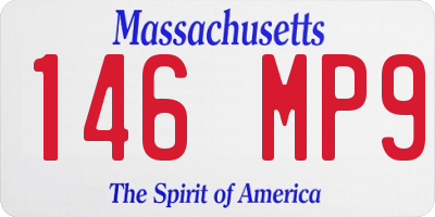 MA license plate 146MP9
