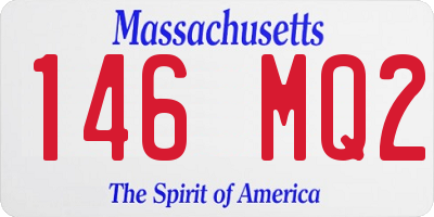 MA license plate 146MQ2