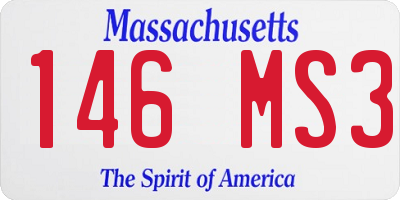 MA license plate 146MS3