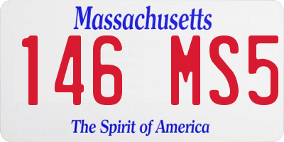 MA license plate 146MS5