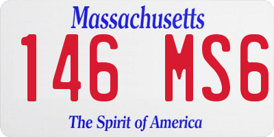 MA license plate 146MS6