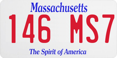 MA license plate 146MS7