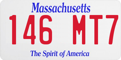 MA license plate 146MT7