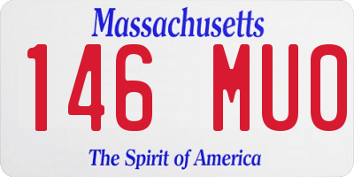 MA license plate 146MU0