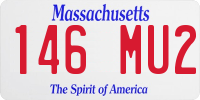 MA license plate 146MU2