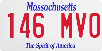 MA license plate 146MV0
