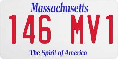 MA license plate 146MV1