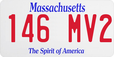 MA license plate 146MV2