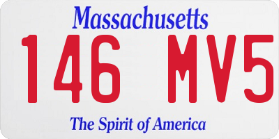 MA license plate 146MV5