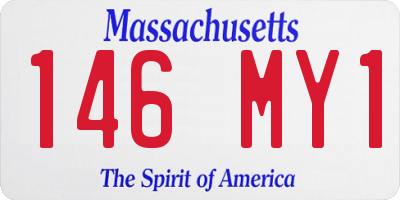 MA license plate 146MY1