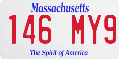 MA license plate 146MY9