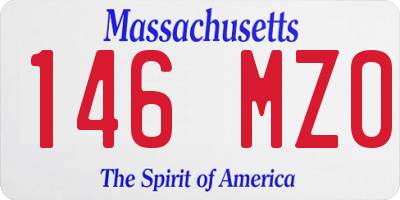 MA license plate 146MZ0