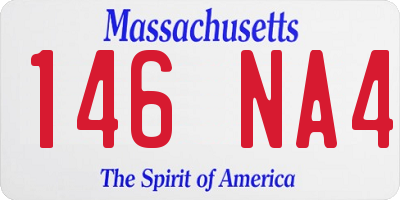 MA license plate 146NA4