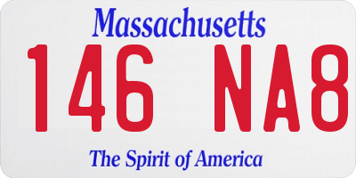 MA license plate 146NA8