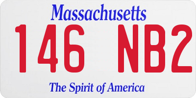 MA license plate 146NB2