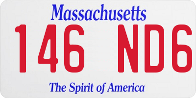 MA license plate 146ND6