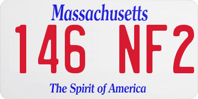 MA license plate 146NF2