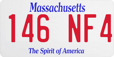 MA license plate 146NF4