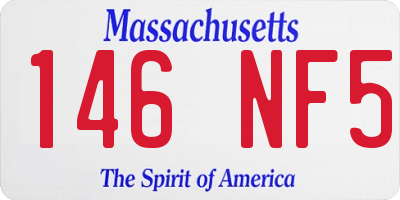 MA license plate 146NF5