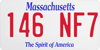 MA license plate 146NF7