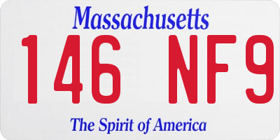 MA license plate 146NF9
