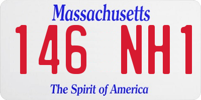 MA license plate 146NH1