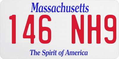 MA license plate 146NH9