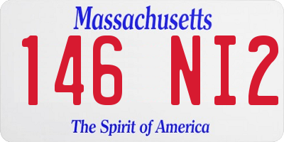 MA license plate 146NI2
