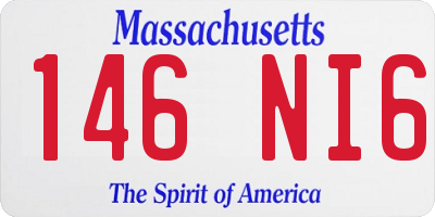 MA license plate 146NI6