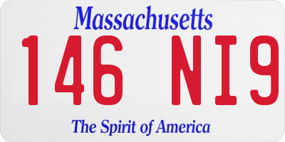 MA license plate 146NI9