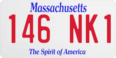 MA license plate 146NK1