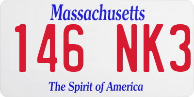 MA license plate 146NK3